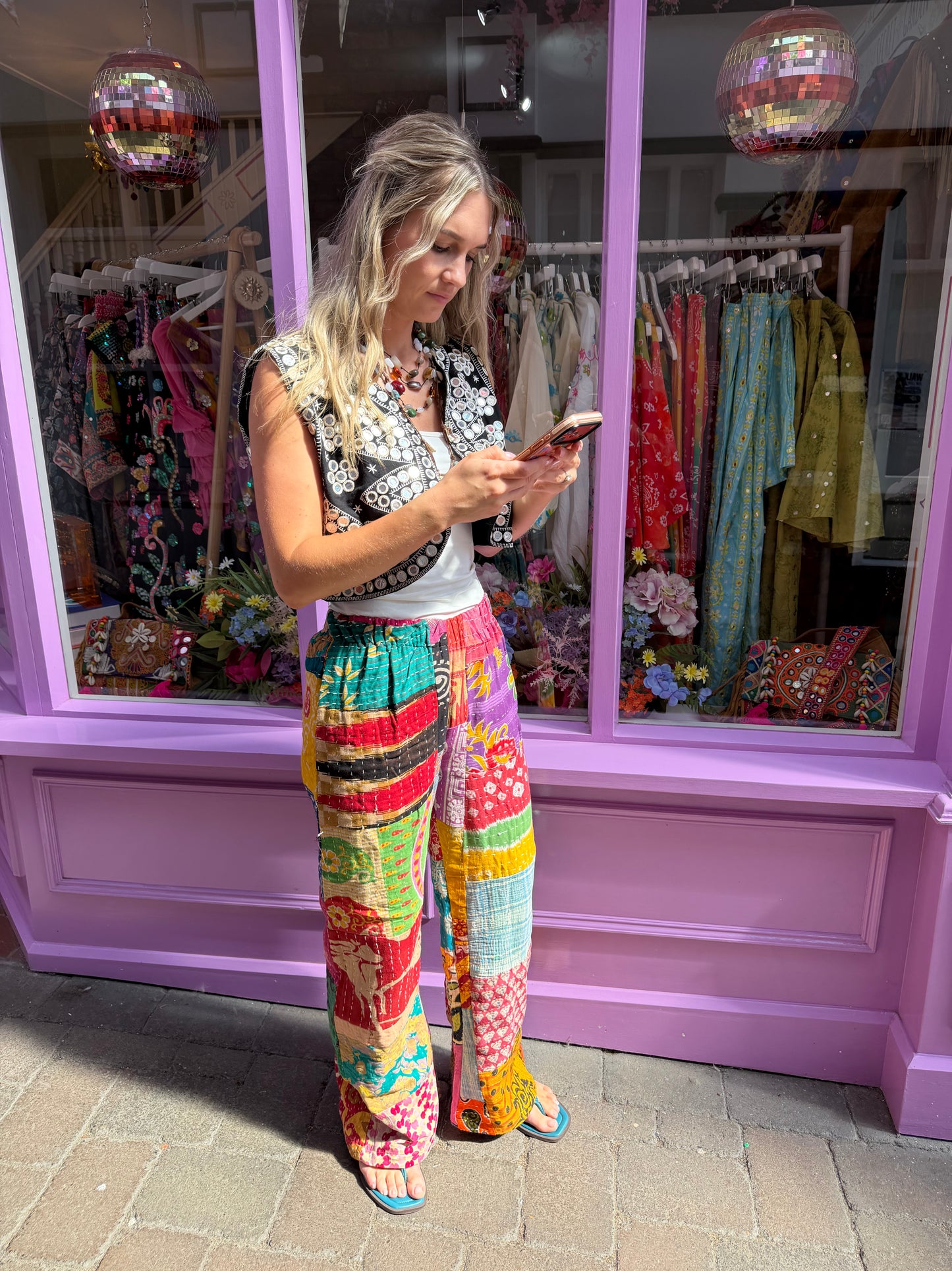 Blanket Kantha Trousers - 1 - UK 6-8