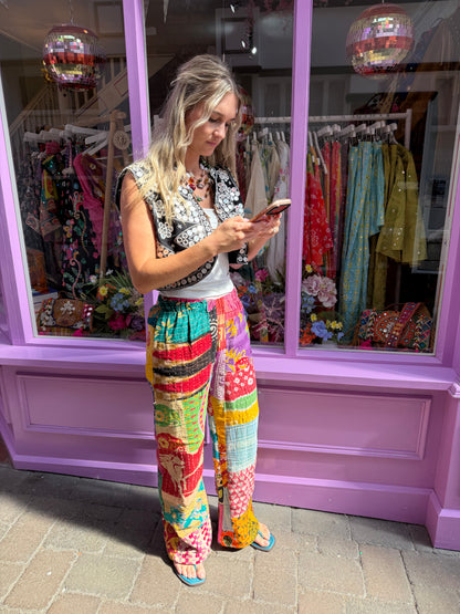 Blanket Kantha Trousers - 1 - UK 6-8