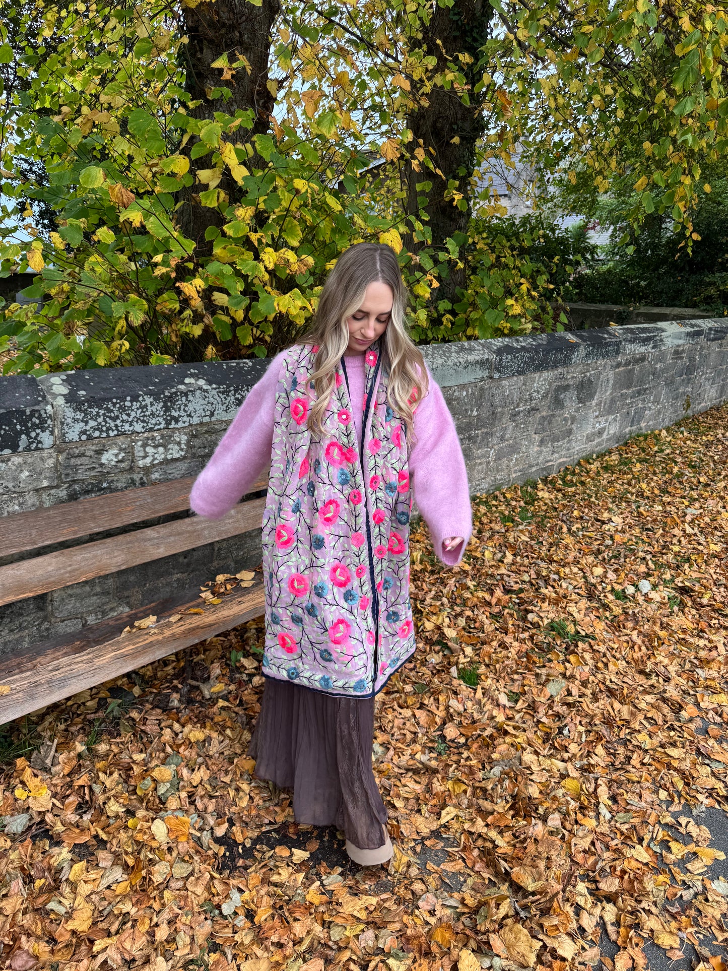 Phulkari Wool Scarf - 14