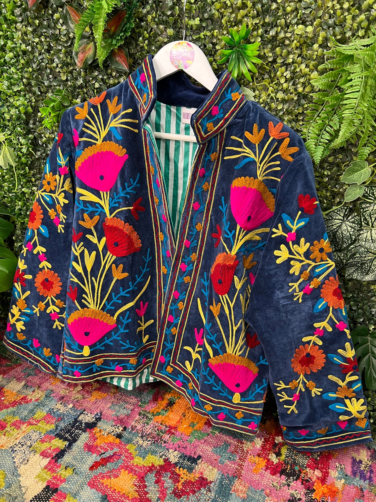 Velvet Suzani Duster Jacket