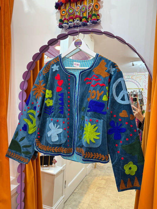 Joy Velvet Duster Jacket - 7