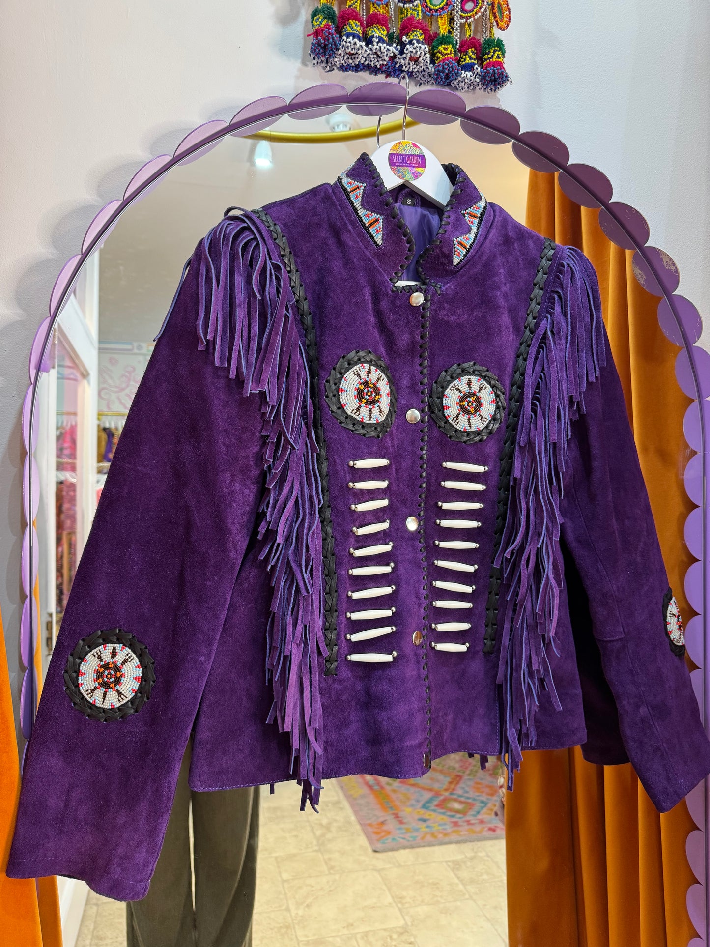 Arizona Purple Tassel Suede Jacket - Pre Order