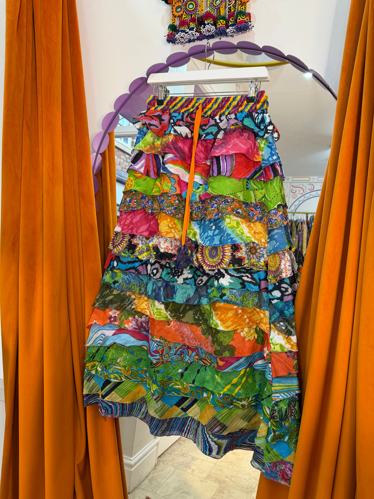 Ruffle Maxi Skirt