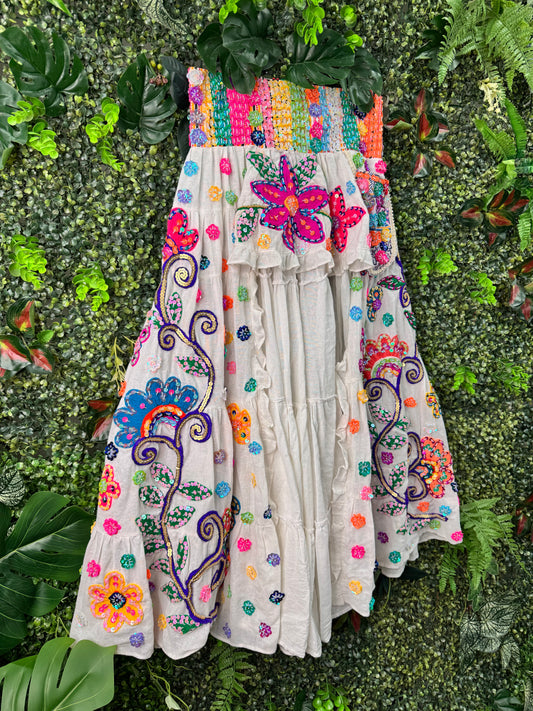 Gypsy Soul Ibiza Skirt White - 1