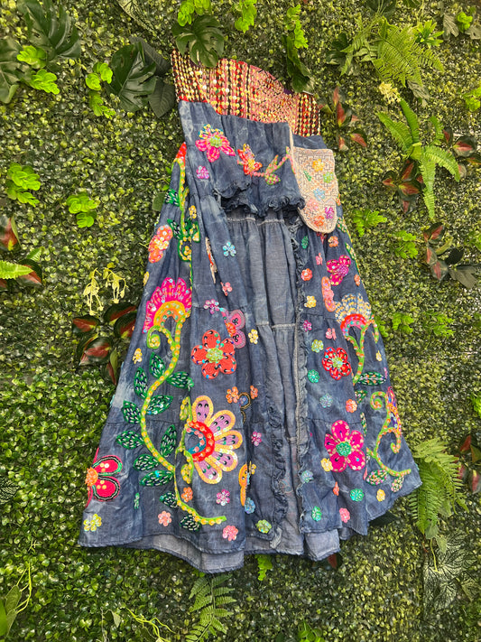 Gypsy Soul Ibiza Skirt Blue - 9