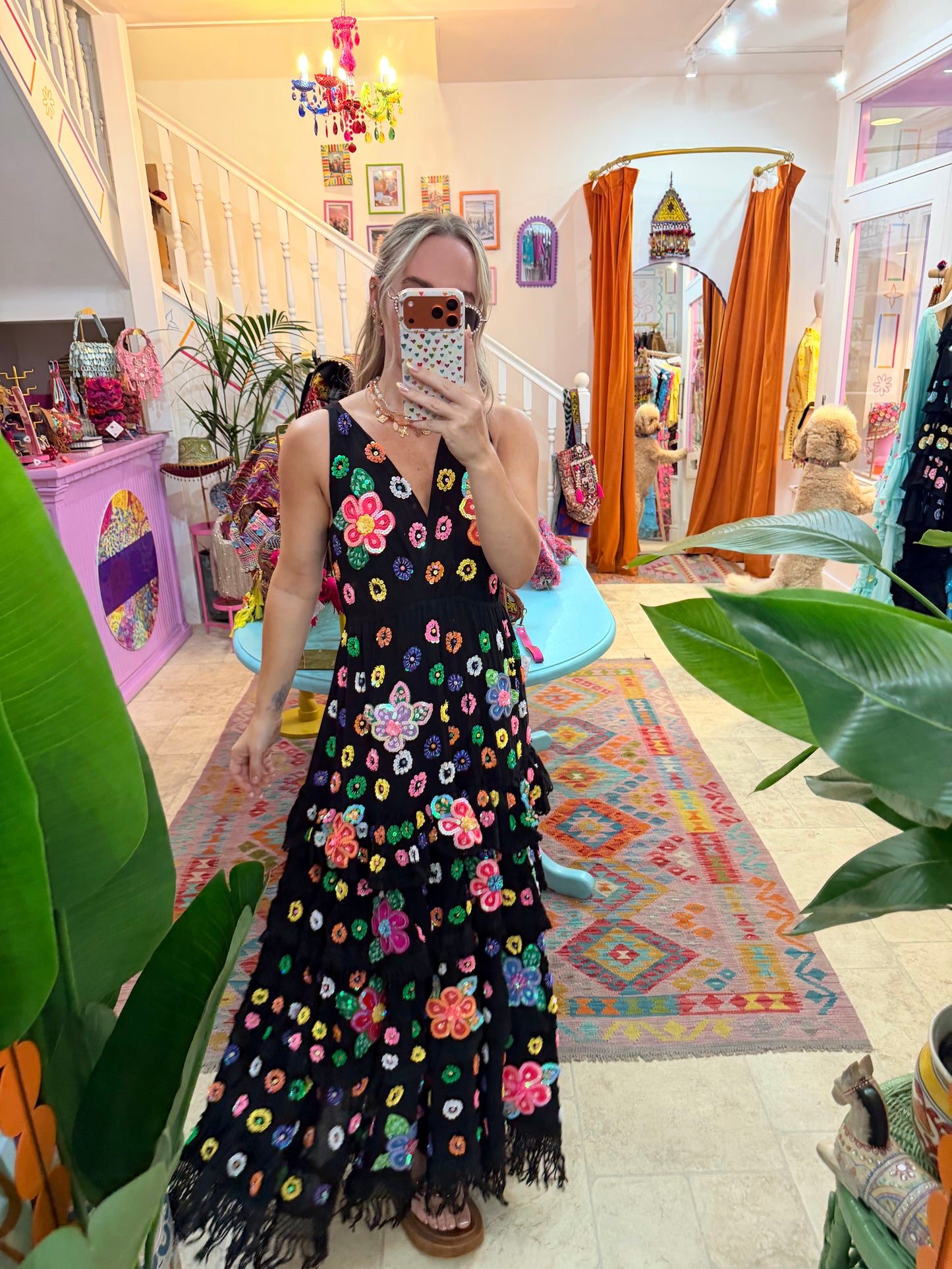Gypsy Soul Maxi Dress in Black