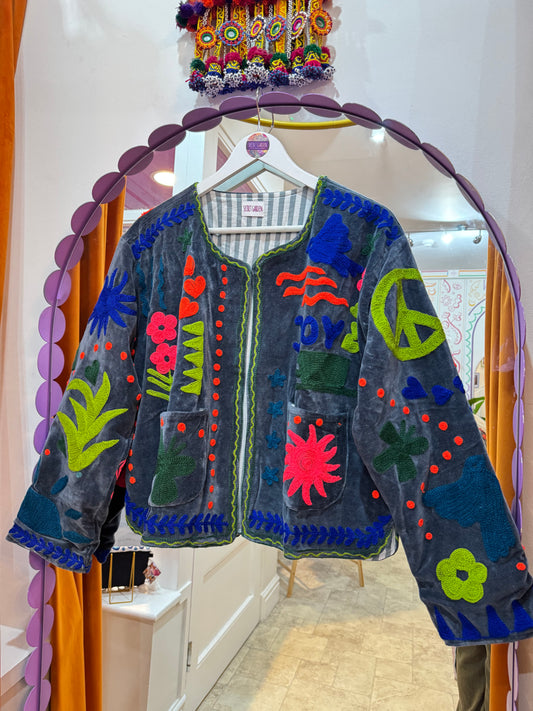 Joy Velvet Duster Jacket - 11