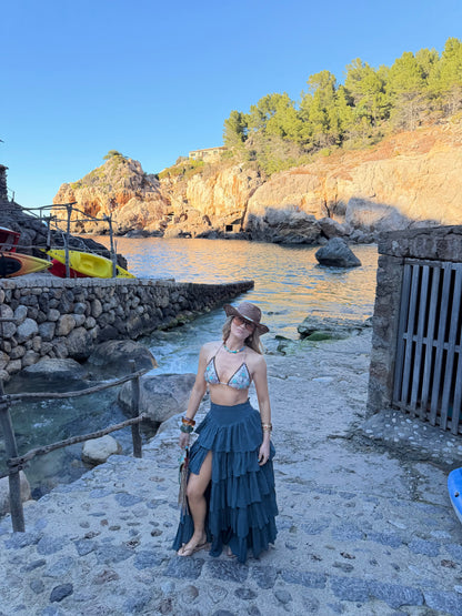 Bohemia Ruffle Maxi Skirt