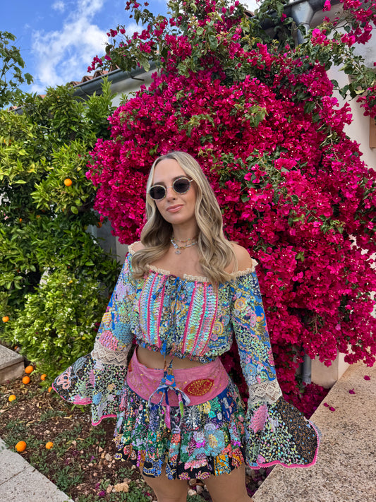 Gypsy Soul Embellished Top & Skirt Co Ord