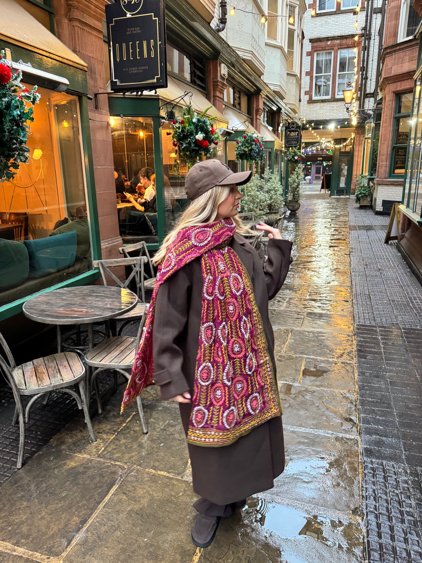 Phulkari Wool Scarf - 16