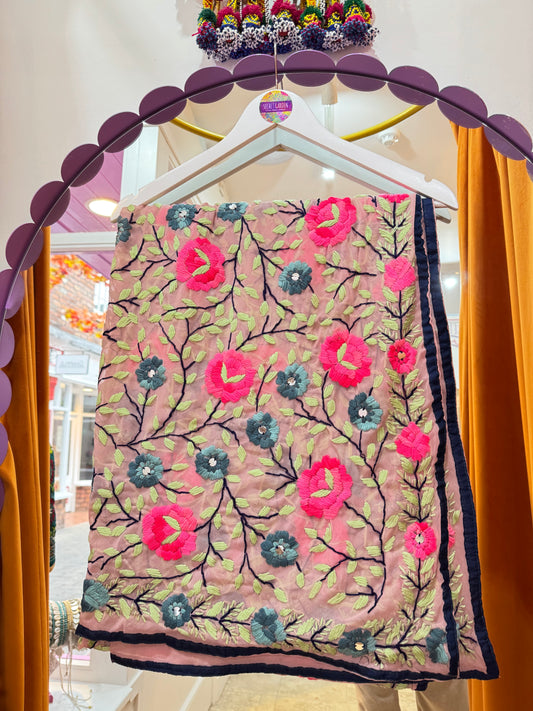 Phulkari Wool Scarf - 9