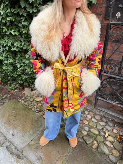Vintage 70s Suzani Long Coat