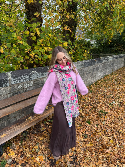 Phulkari Wool Scarf - 14