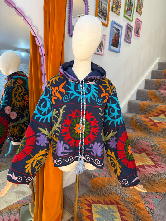 Suzani Hoodie Navy - 5