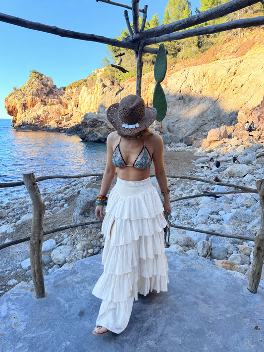 Bohemia Ruffle Maxi Skirt
