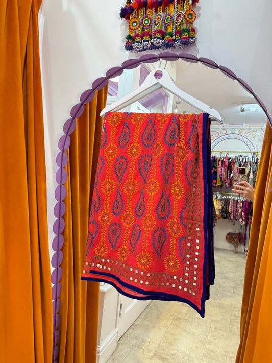 Phulkari Wool Scarf - 2