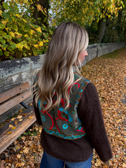 Velvet Flower Waistcoat