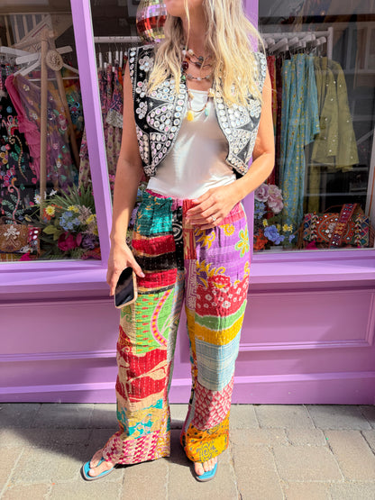 Blanket Kantha Trousers - 1 - UK 6-8