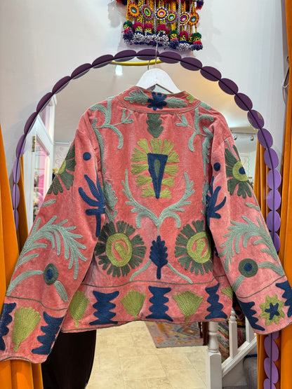 Velvet Suzani Duster Jacket