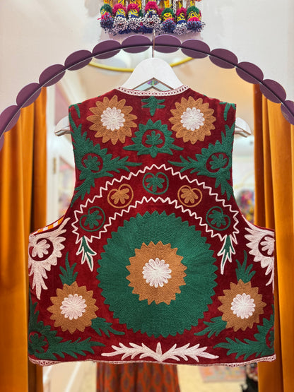 Velvet Flower Waistcoat