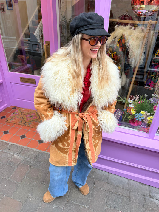 Vintage 70s Suzani Long Coat