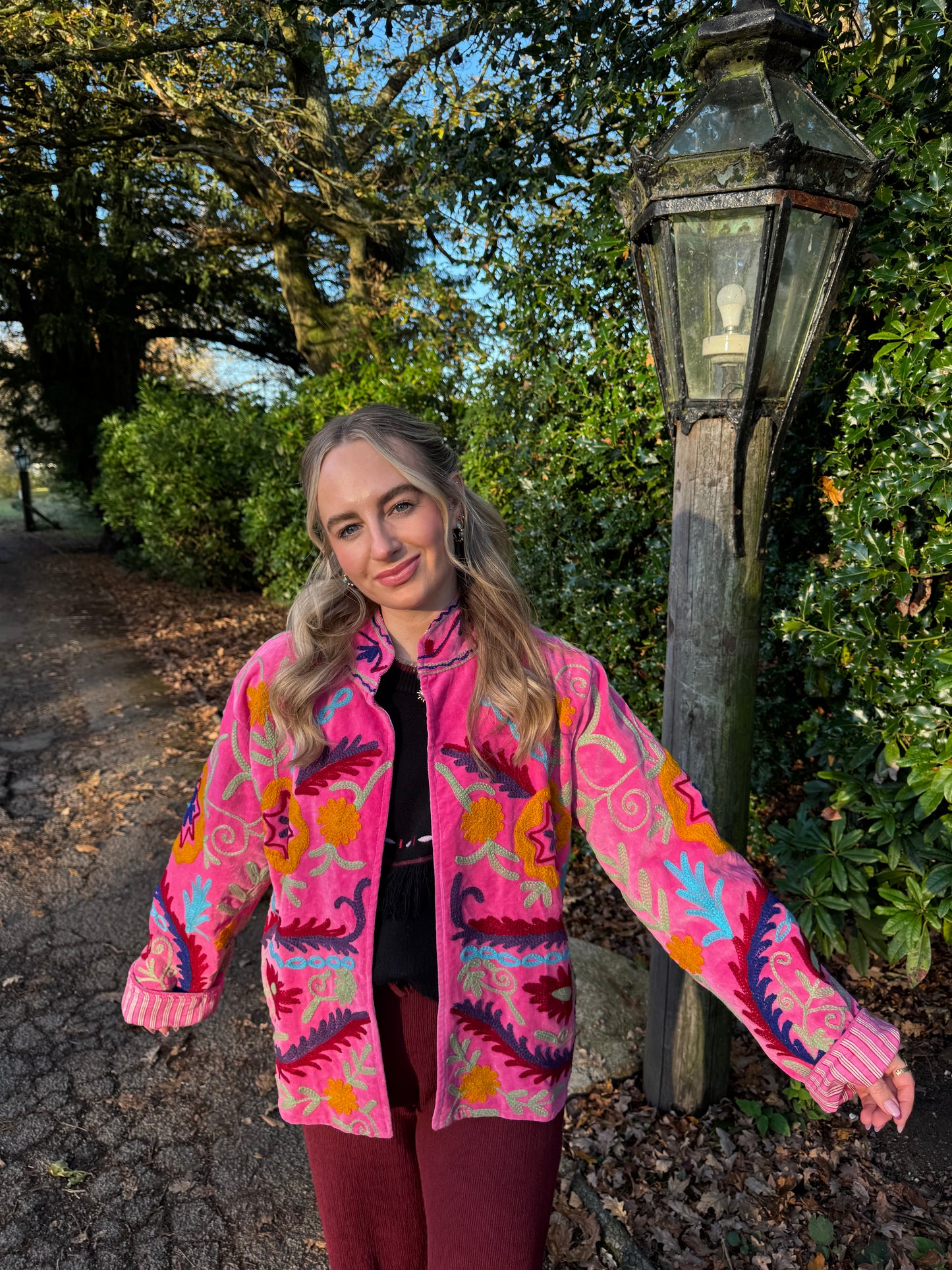 Velvet Suzani Duster Jacket