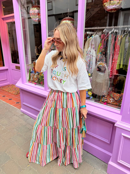Multi Maxi Stripe Skirt