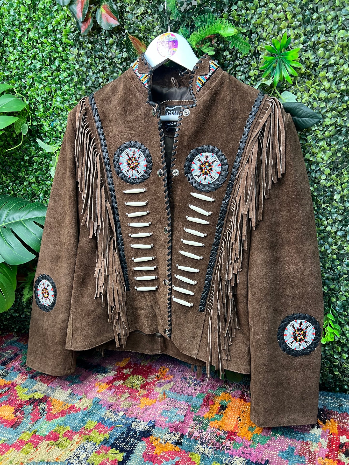 Arizona Brown Tassel Suede Jacket