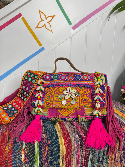 Havana Bag Pink Tassel - 3