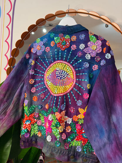 Gypsy Soul Denim Tie Dye Jacket - 7