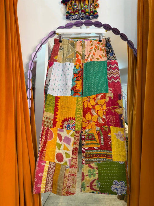 Blanket Kantha Trousers - 2- UK 14