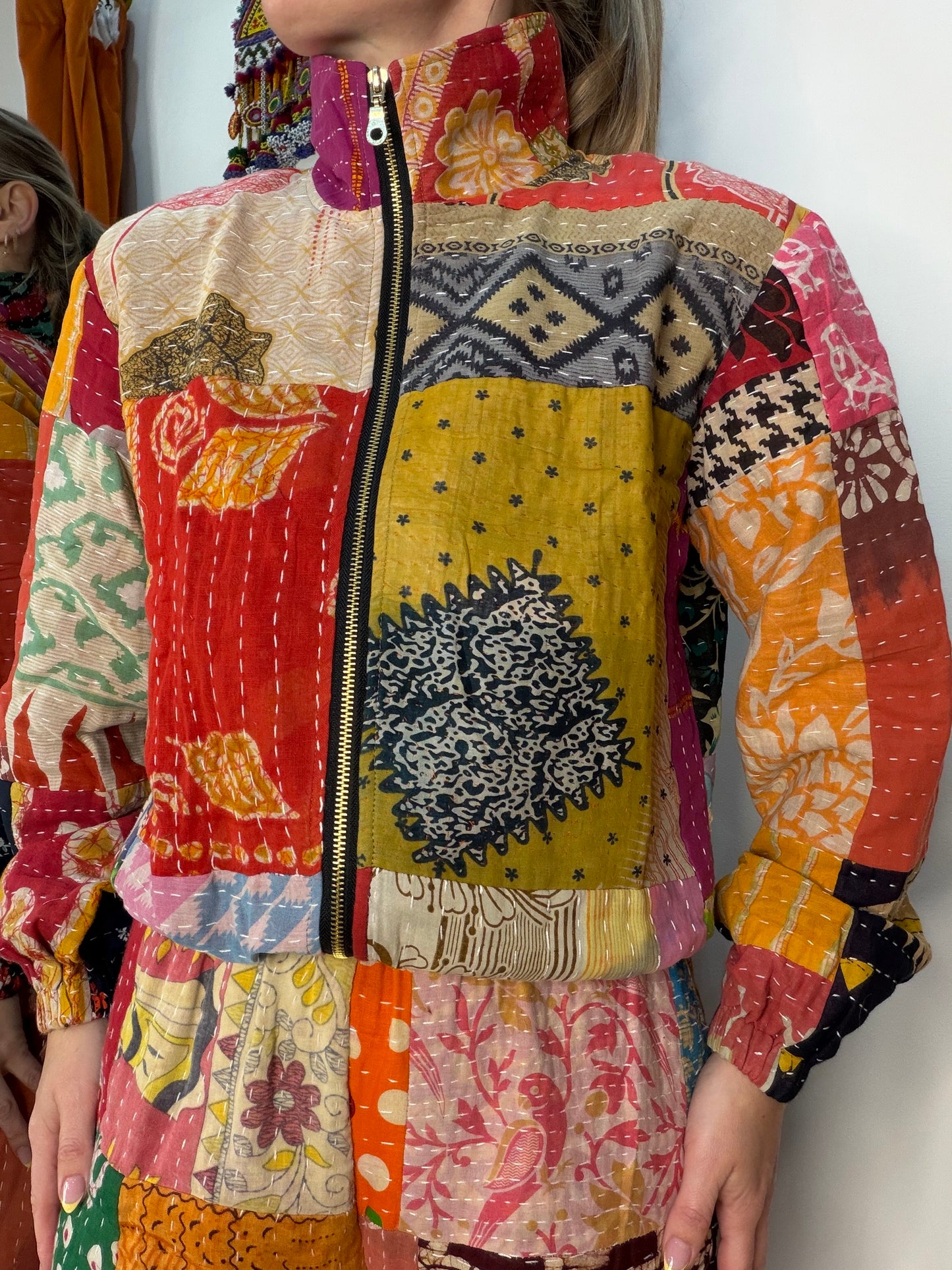 Blanket Kantha Bomber - 5 - UK 10