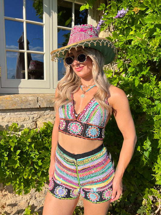 Gypsy Soul Embellished Crochet Co ord 3