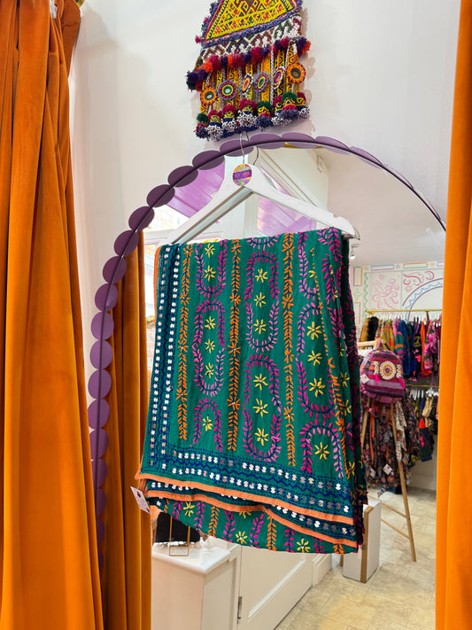 Phulkari Wool Scarf - 8