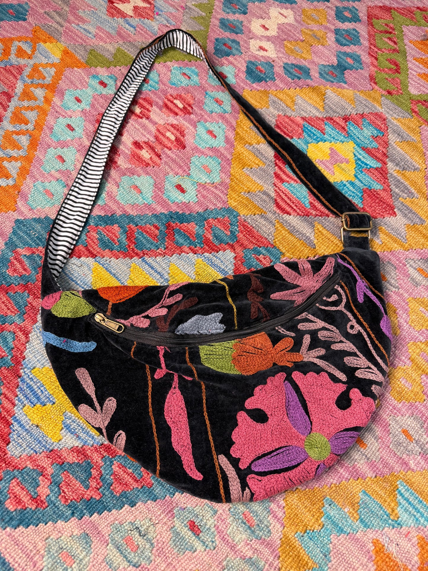 Suzani Velvet Bum Bags