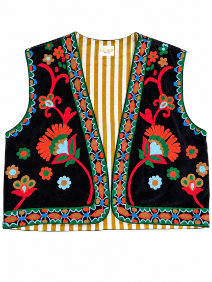 Velvet Flower Waistcoat