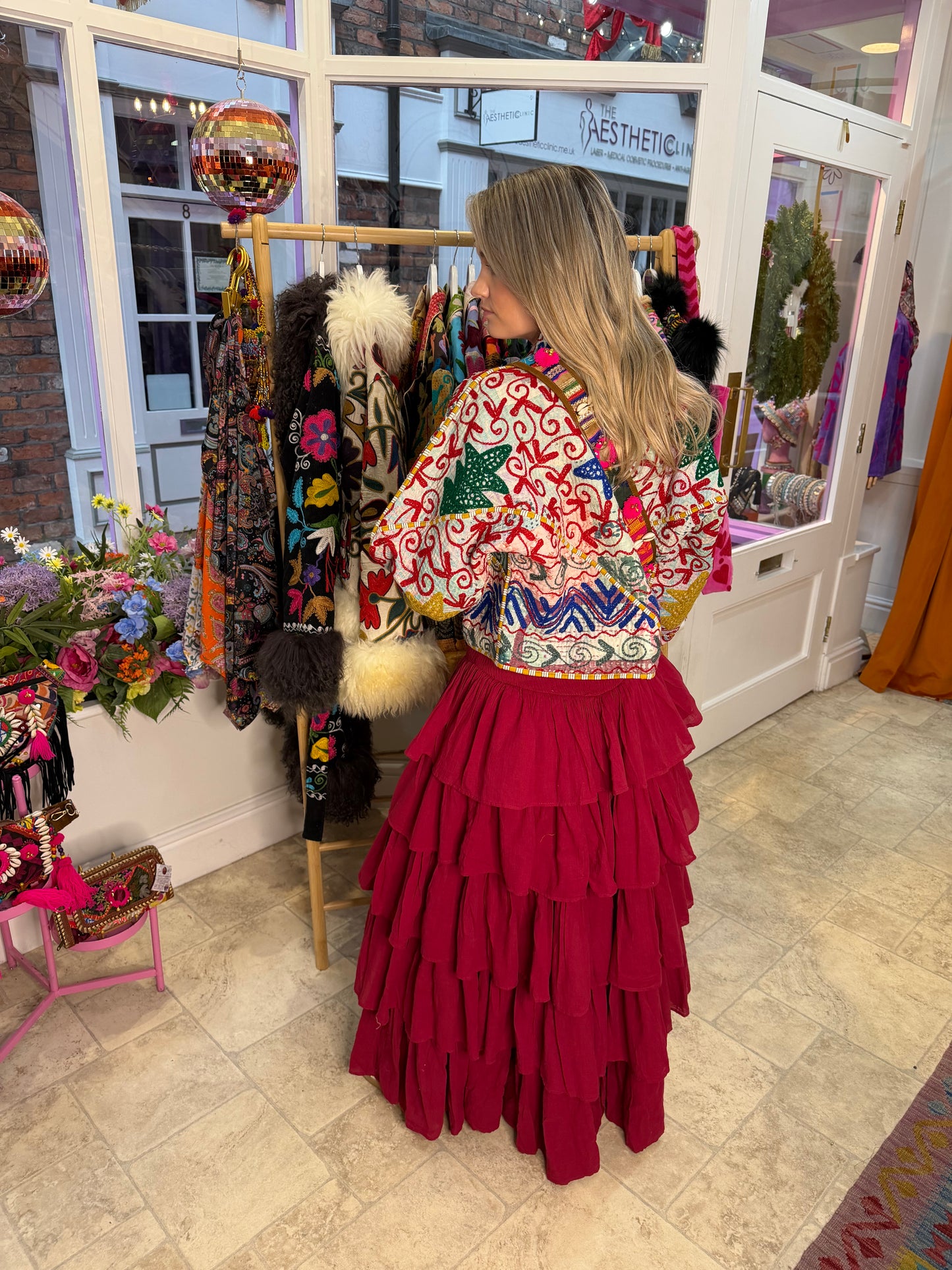 Bohemia Ruffle Maxi Skirt