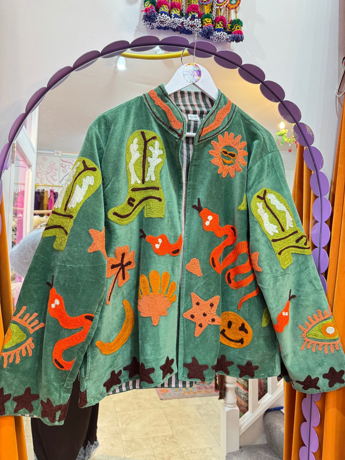 Velvet Suzani Duster Jacket