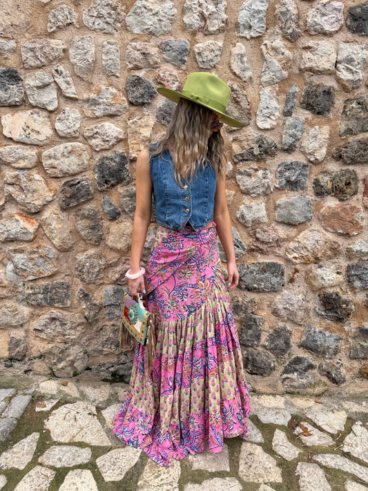 Frida Maxi Wrap Skirt