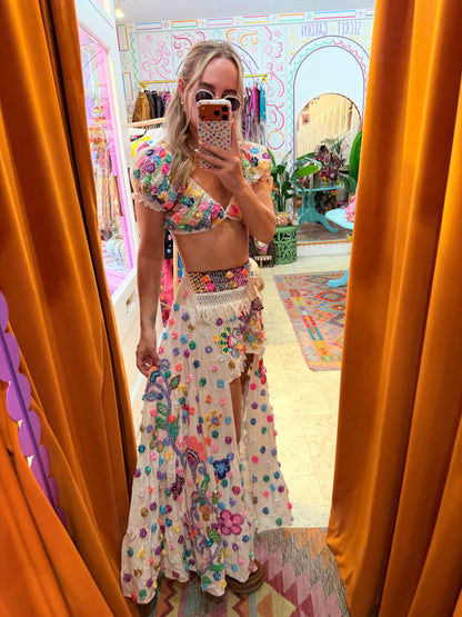 Gypsy Soul Ibiza Skirt Cream