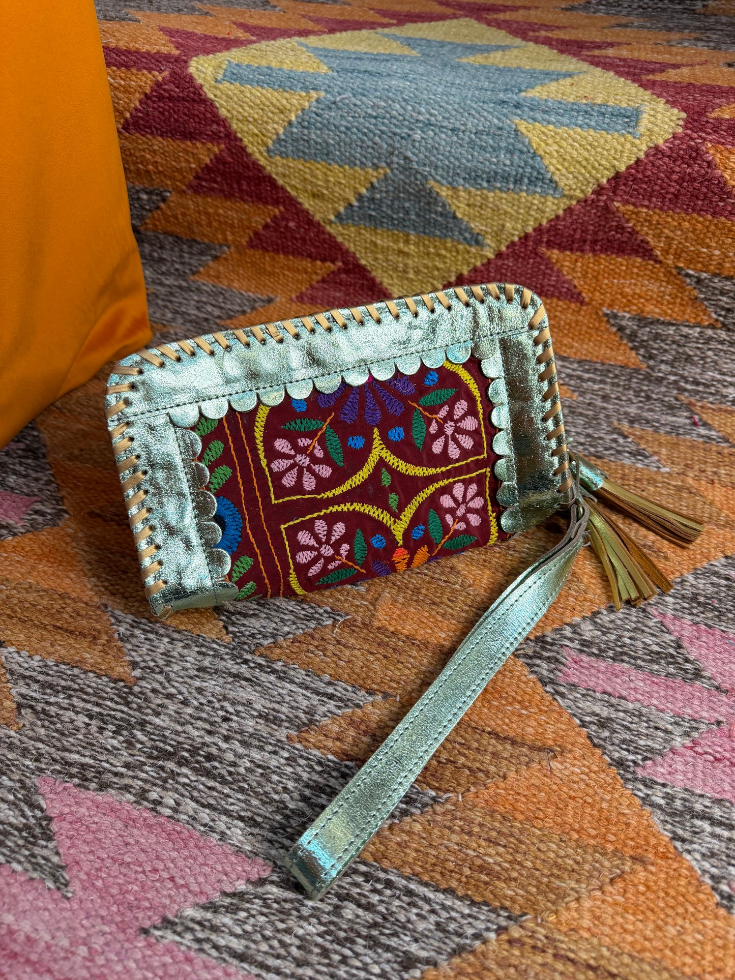 Metallic Kutch Bag