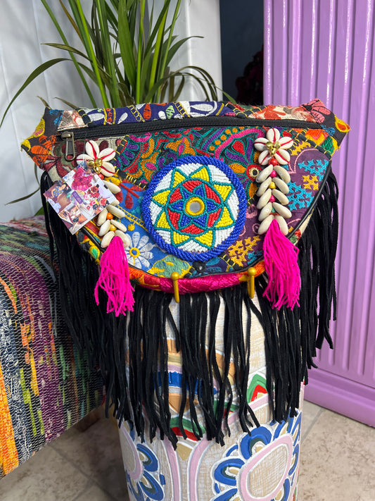 Boho Black Bumbag - 17