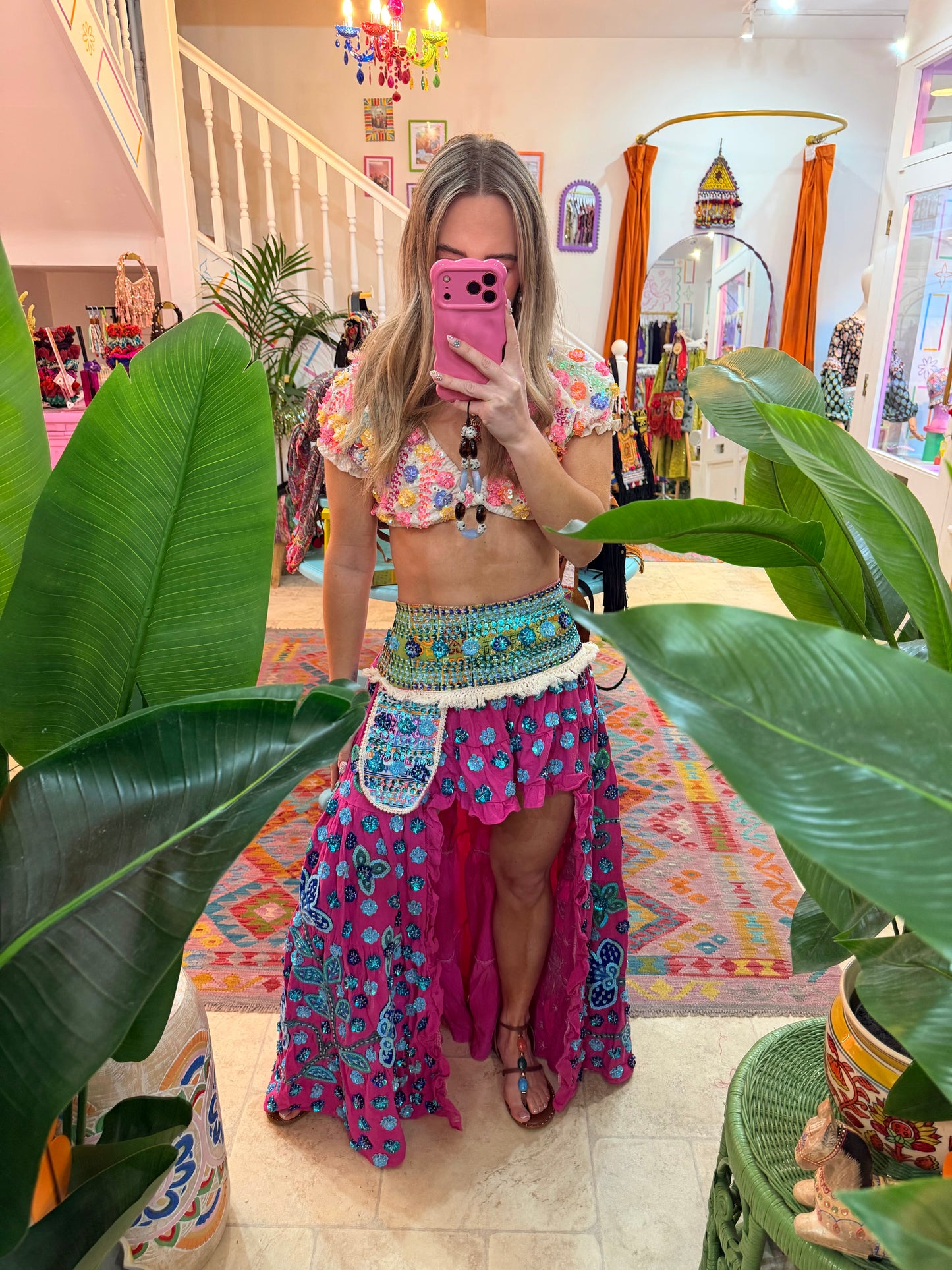 Gypsy Soul Ibiza Skirt Pink - 6