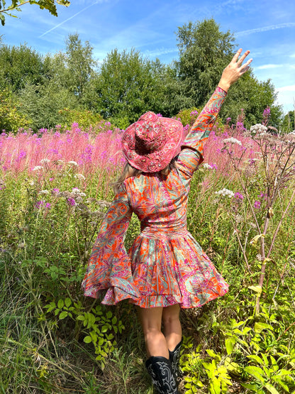 Valentina SKIRT ONLY - Orange & Pink