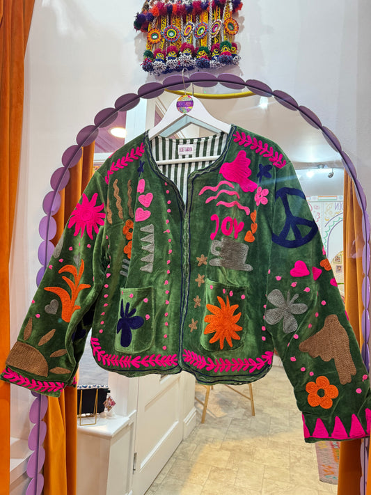 Joy Velvet Duster Jacket - 8