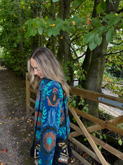 Velvet Suzani Duster Jacket