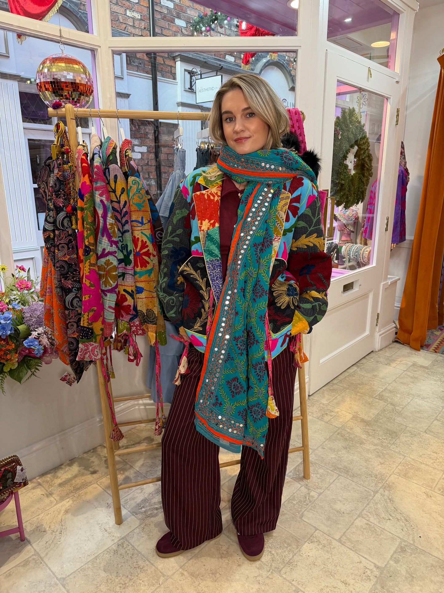 Kantha Tie Blanket Jacket