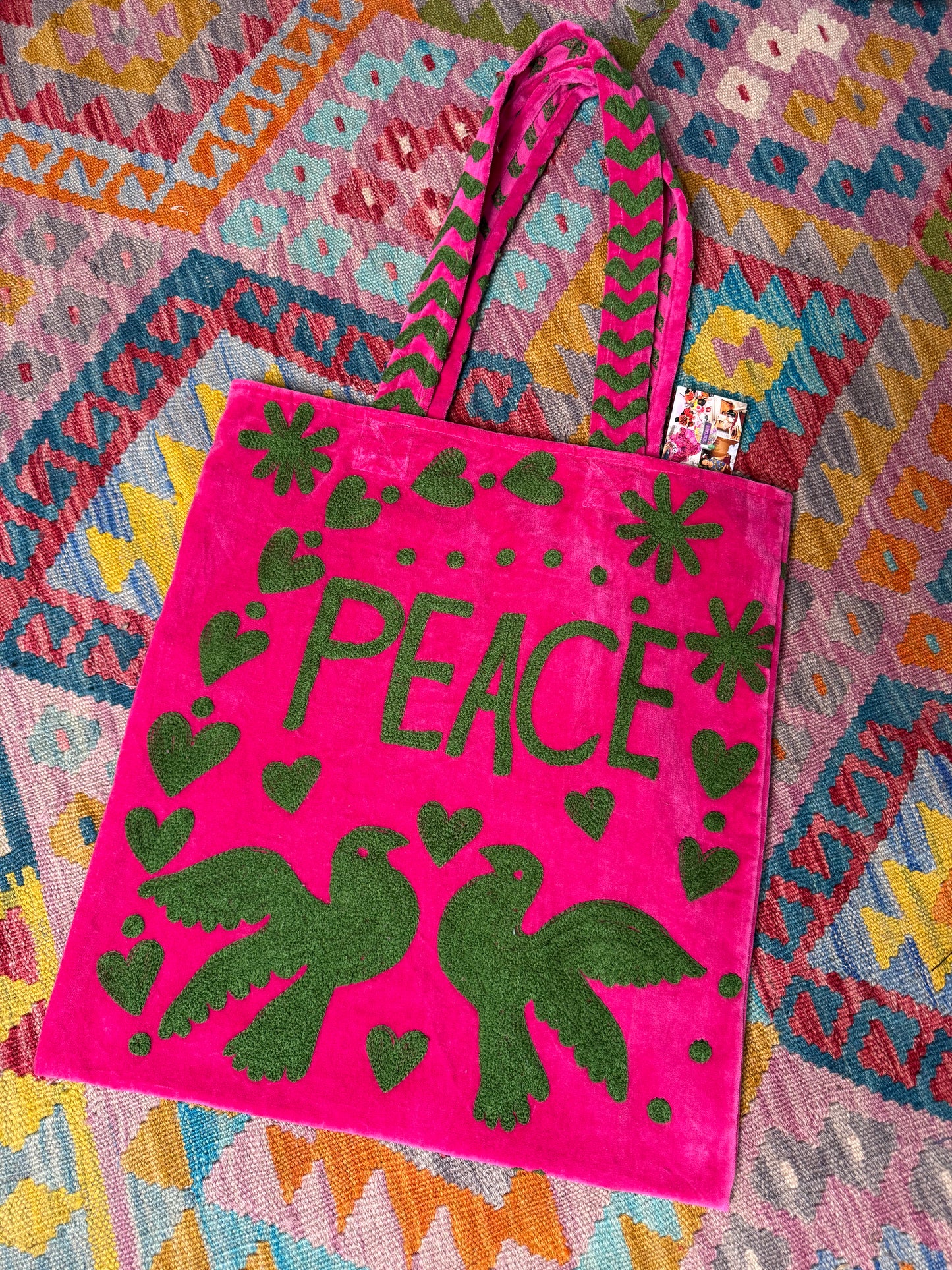 Peace & Love Tote Bags
