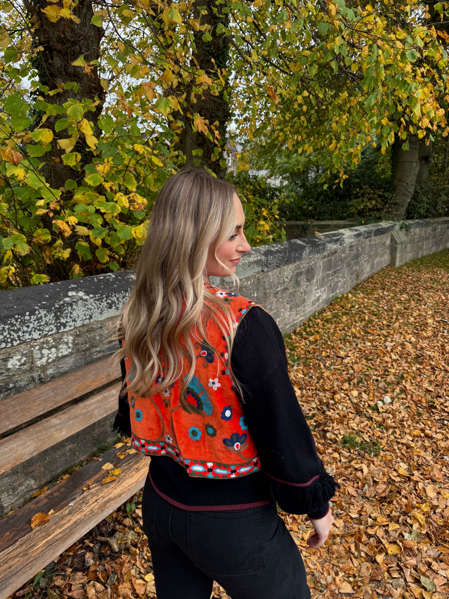 Velvet Flower Waistcoat