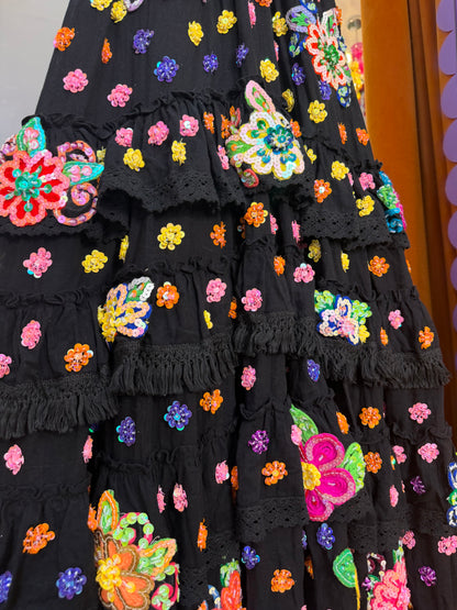 Gypsy Soul Maxi Dress in Black